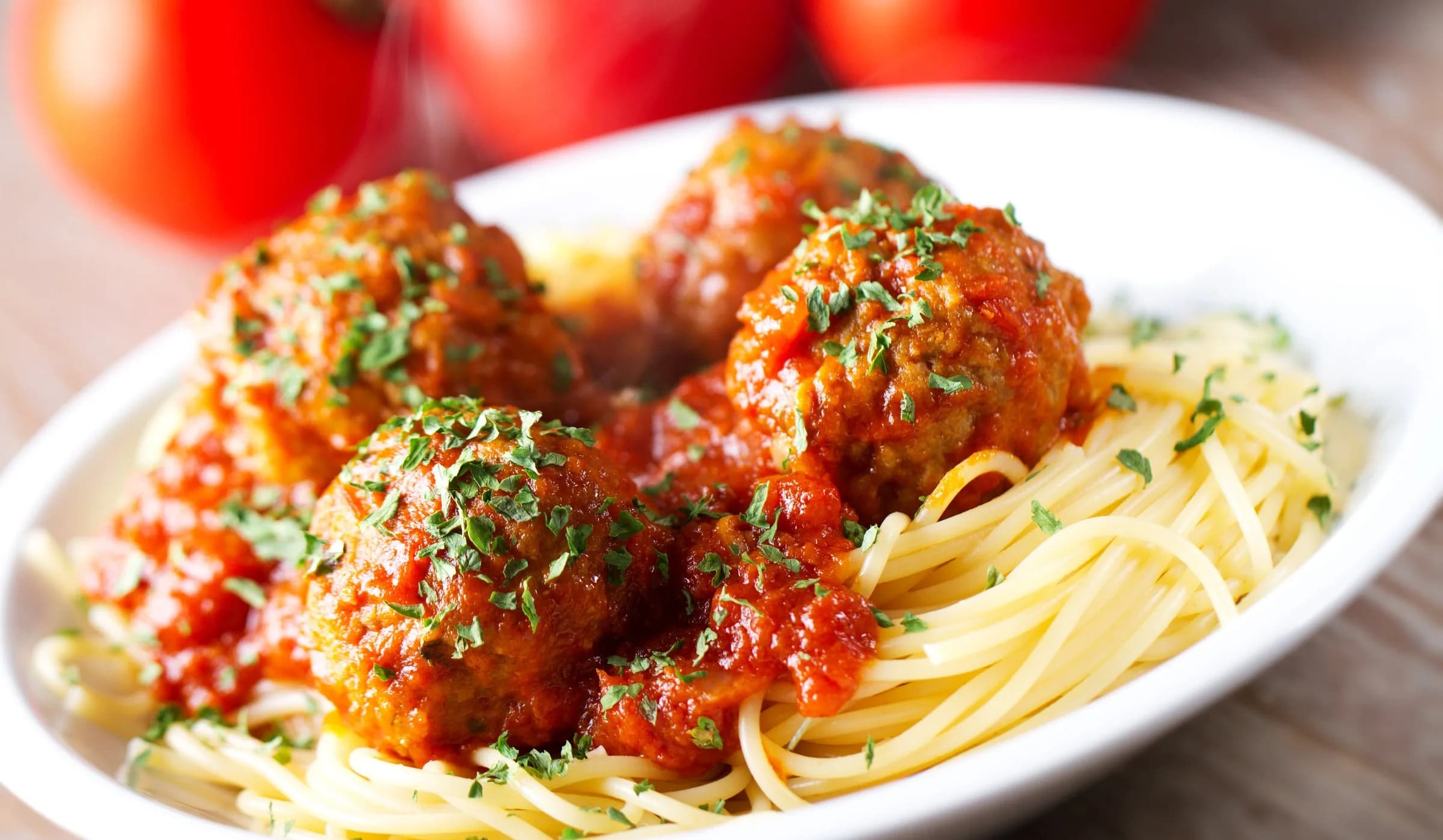 Linguine meatball